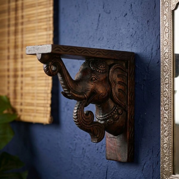 Corner elephant wall bracket (1pc)