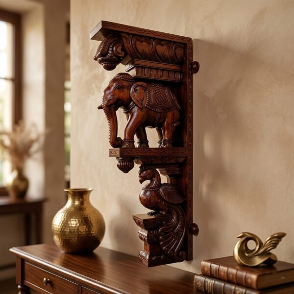 Elephant and peacock Large brackets 36” (1pc)