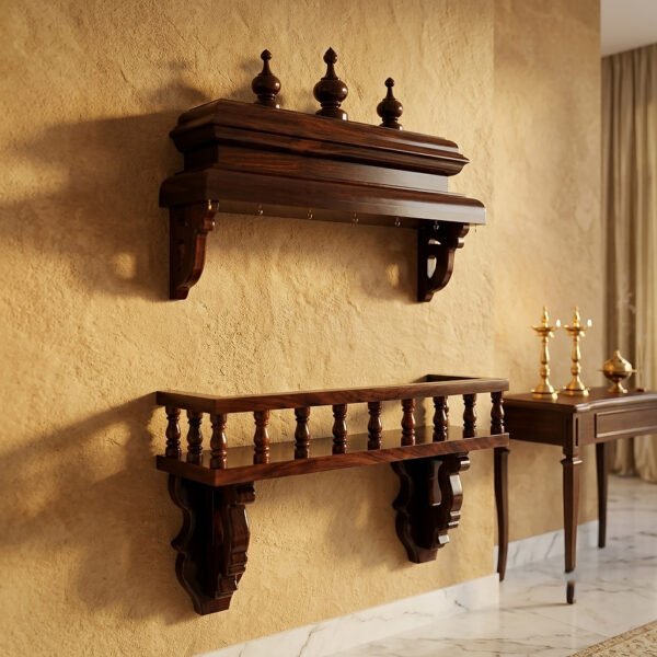 Rosewood 2 feet gopuram set