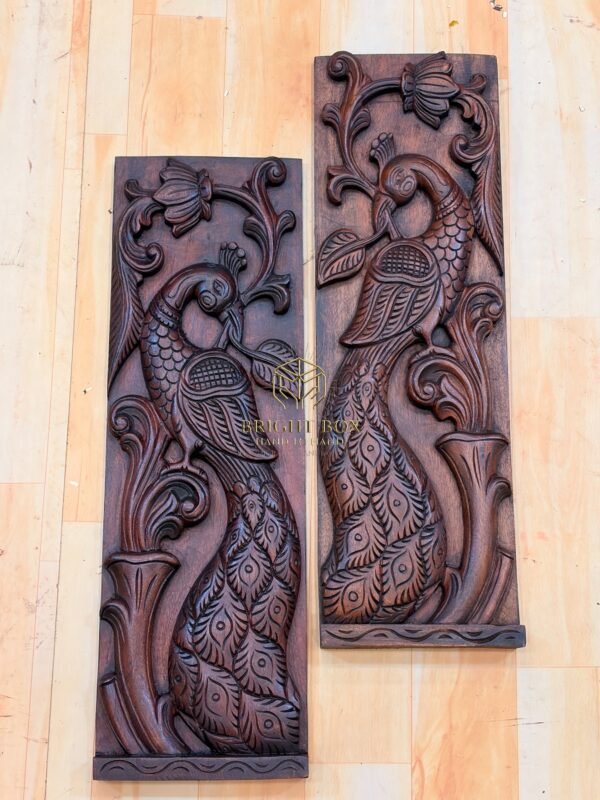 Peacock wall panel (2pcs)