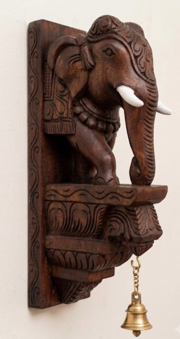 Elephant trunk down with white tusk(1pc)