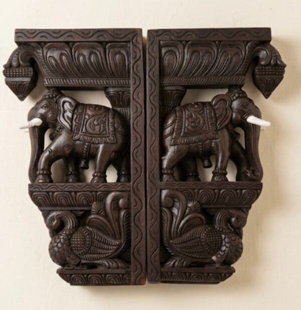Elephant and annam wall bracket (2pcs)