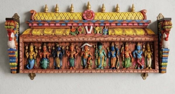 Dasavatharam wall panel + annapakshi