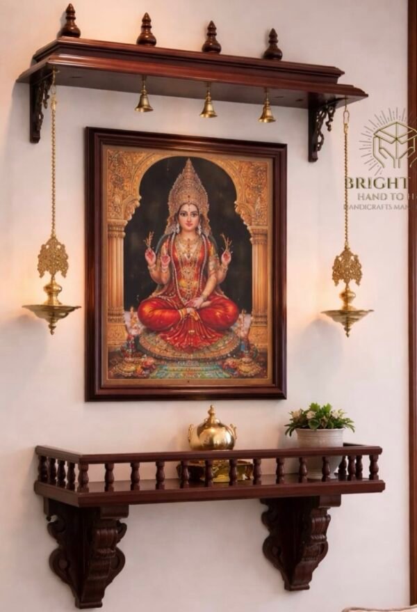 Rosewood pooja space setup (2feet)