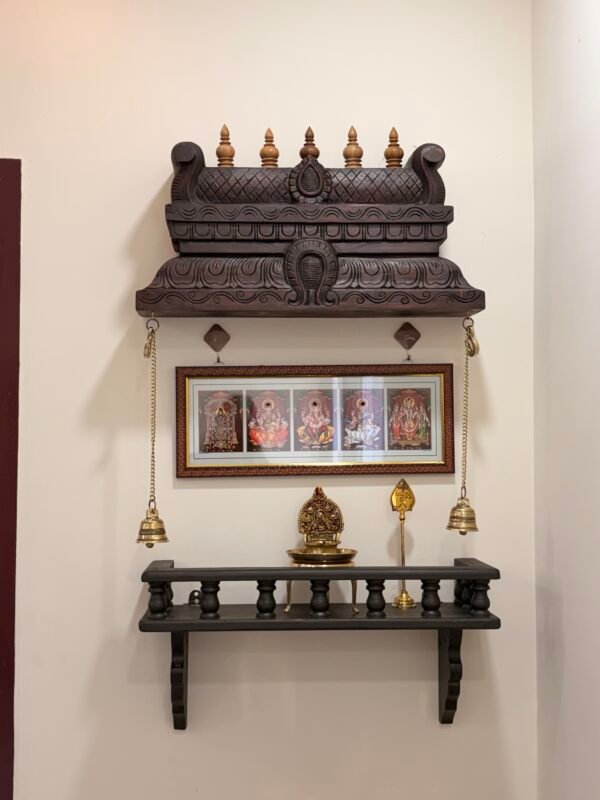Depth Gopuram & Shelf (Brass Bells included)